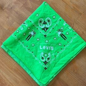 Levi's Vintage Cowboy Bright Neon Green Bandana